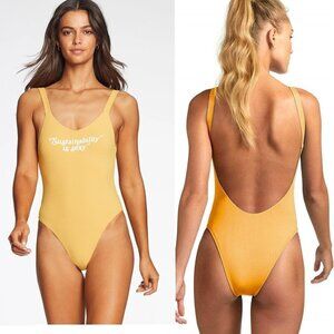 NWT Vitamin A Leah SIS EcoRib Swimsuit 6/S Limited Edition Bodysuit High‎ Cut